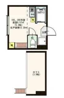 サヴォイ赤羽【1階】の間取り