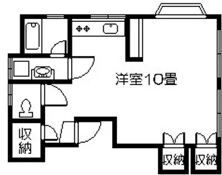 1Rの間取り画像