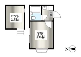 プラザドゥハーモニア【2階】の間取り