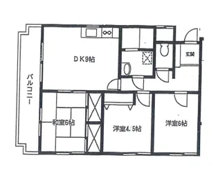 勝栄ハイツウエスト【2階】の間取り