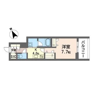 積水ハウスシャーメゾン ラ・プラス・リュミエール 203号室【2階】の間取り