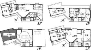 東京都新宿区矢来町【一戸建】の間取り