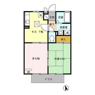 アメニティK【1階】の間取り