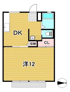 コーポ丸山【1階】の間取り