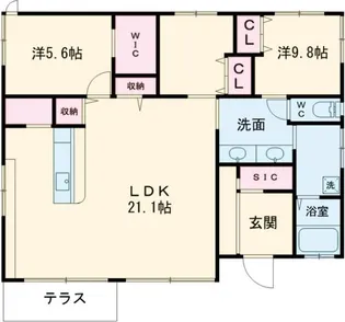 長崎県長崎市泉1【一戸建】の間取り