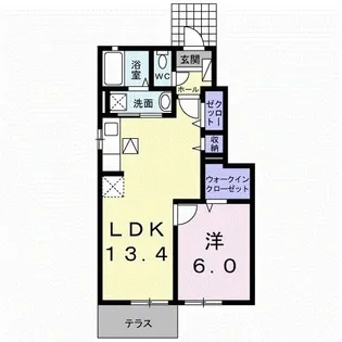 エレンシアM II【1階】の間取り