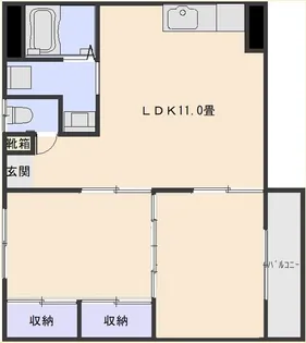 吉満ハイツ【2階】の間取り