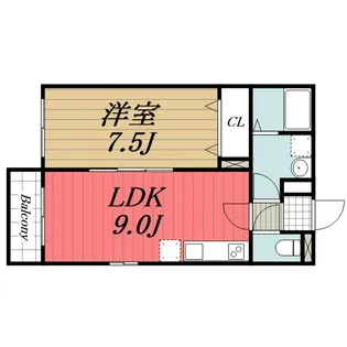 千葉県千葉市中央区生実町【アパート】の間取り