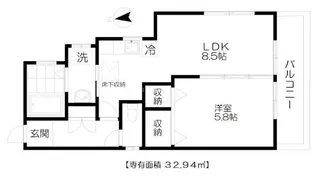 FLAT S【1階】の間取り