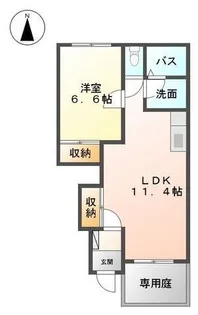 スターテラス小池原【1階】の間取り