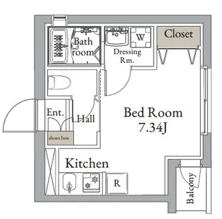 東京都中央区月島4【マンション】の間取り