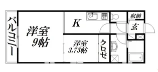 静岡県浜松市中央区佐鳴台1【アパート】の間取り
