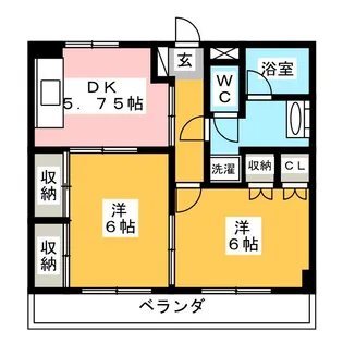 サンヴェール小平【2階】の間取り