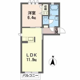 フラッツ・モアナ【2階】の間取り