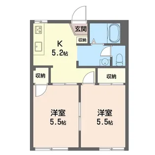 フレグランス妻田【1階】の間取り