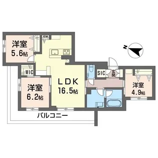 新築プレテール【2階】の間取り