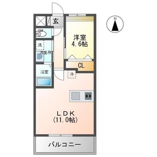 イーストマリオン【2階】の間取り