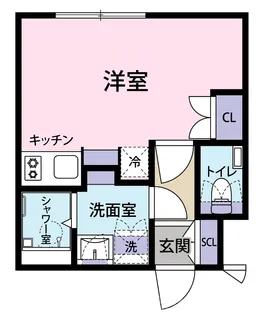 サンセーヌ舞鶴【6階】の間取り