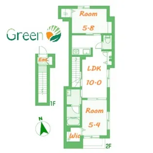 神奈川県茅ヶ崎市矢畑【アパート】の間取り