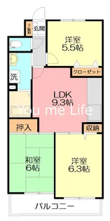 フェリースいずみ中央【4階】の間取り