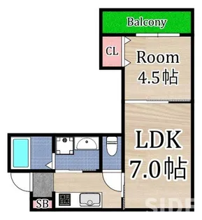 ブリーゼ城東【1階】の間取り