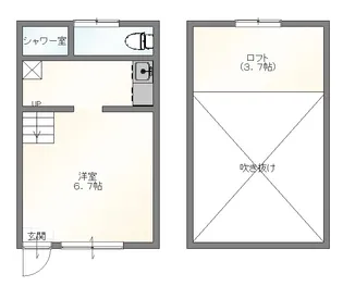 サンマリノ飯田【1階】の間取り