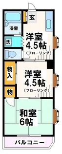 プロスパー宮西 弊社専任物件【3階】の間取り