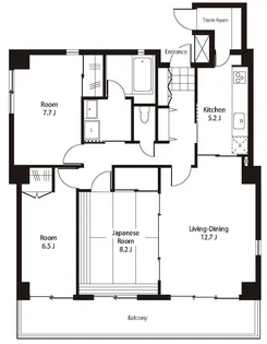 アンビックスつつじヶ丘B棟【2階】の間取り
