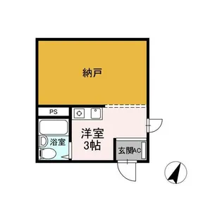 東京都新宿区中町【アパート】の間取り