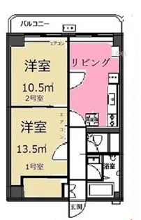 ライオンズマンション赤塚【7階】の間取り