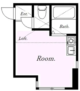 ユナイト 川崎ノルマンディー【2階】の間取り