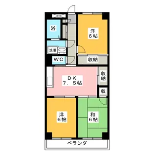 ニューウェル【4階】の間取り