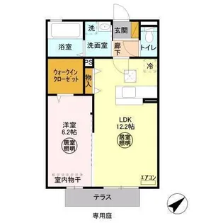 ビッグベンラピス【1階】の間取り