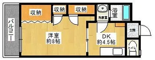 福岡県春日市春日原南町4【アパート】の間取り