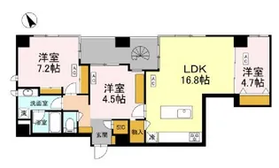 CASTALIA人形町II 【カスタリア人形町2】【12階】の間取り