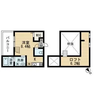 愛知県名古屋市中川区小本本町3【アパート】の間取り