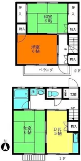 東京都青梅市河辺町6【一戸建】の間取り
