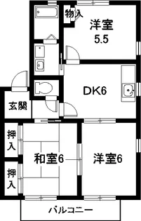 愛知県名古屋市西区城西町【アパート】の間取り