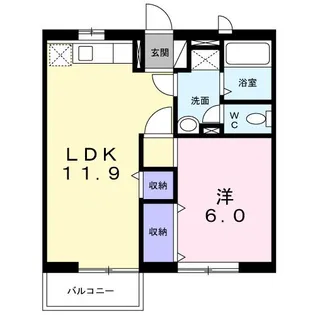ハイツTM【1階】の間取り