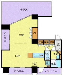 東京都中央区月島1【マンション】の間取り