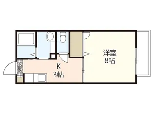 ディアスオオヤケ【2階】の間取り