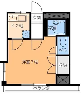 フレンドリー清水【3階】の間取り