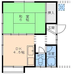 コーポ宮西【2階】の間取り