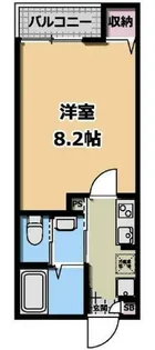 クロースエビス【1階】の間取り