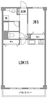 品川芙蓉ハイツ【5階】の間取り
