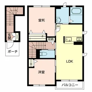 シャーメゾン荒川B【1階】の間取り