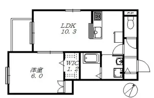 リフレ上木崎【1階】の間取り
