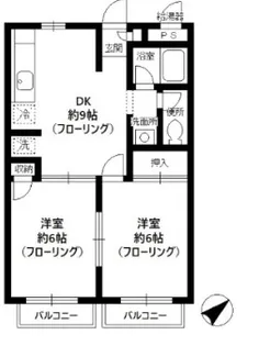 サニーヒルG【2階】の間取り
