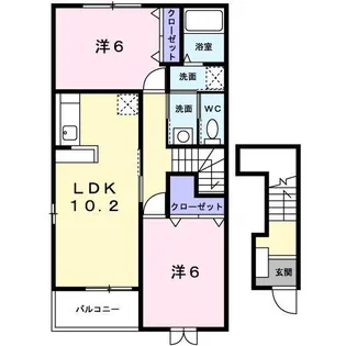 プロムナードI【2階】の間取り