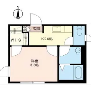 ウィンドー ローズ【1階】の間取り